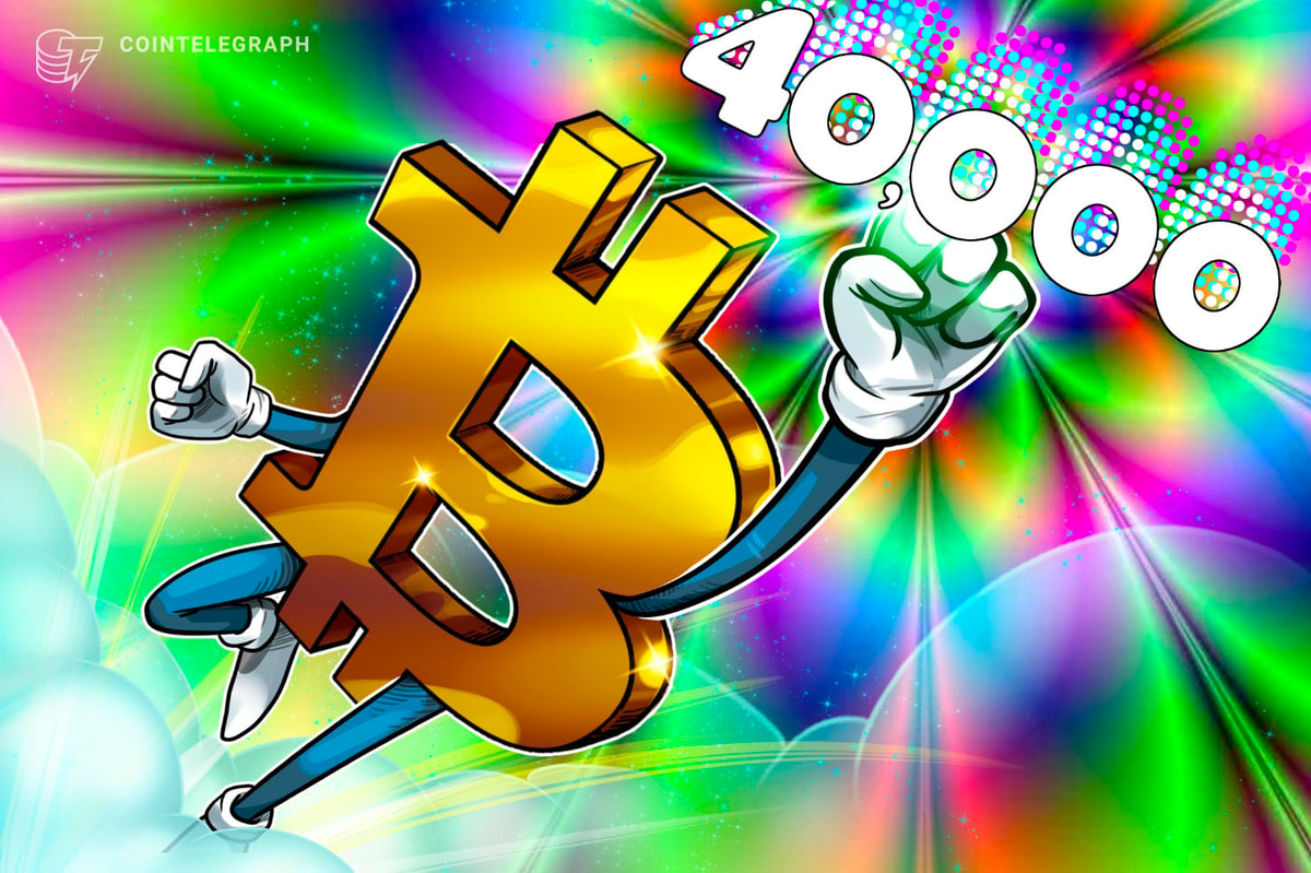 Bitcoin tops $40K for first time in 19 months, Matrixport tips $125K in 2024