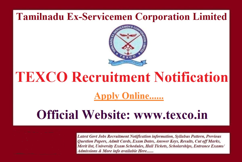 TEXCO Recruitment 2023