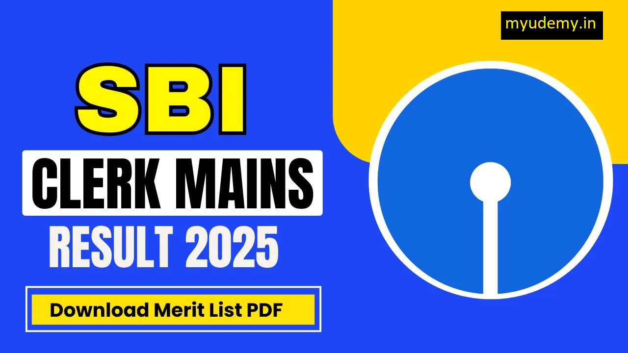 SBI Clerk Mains Result 2025